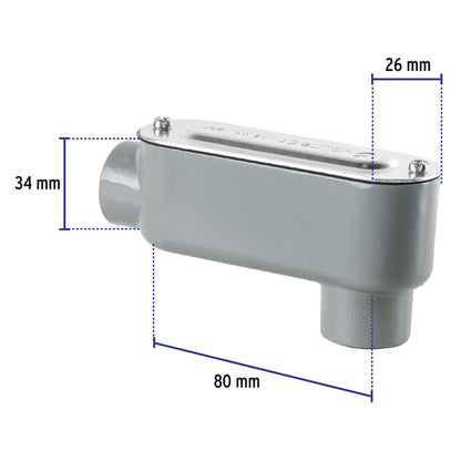 Condulet 3/4' conexión tipo LB, Volteck | COLET-3/4-LB | 46971