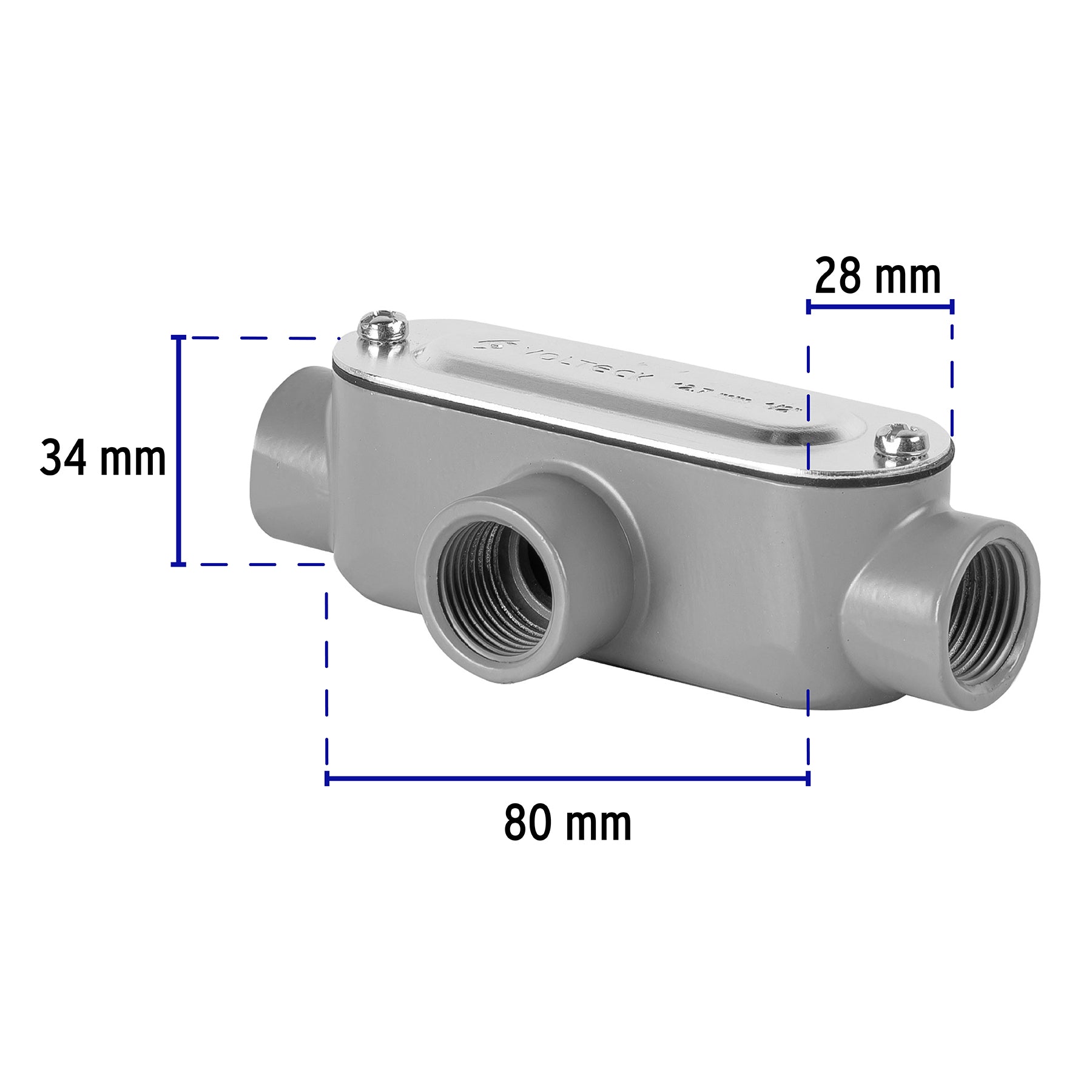 Condulet 1/2' conexión tipo T, Volteck | COLET-1/2-T | 46979