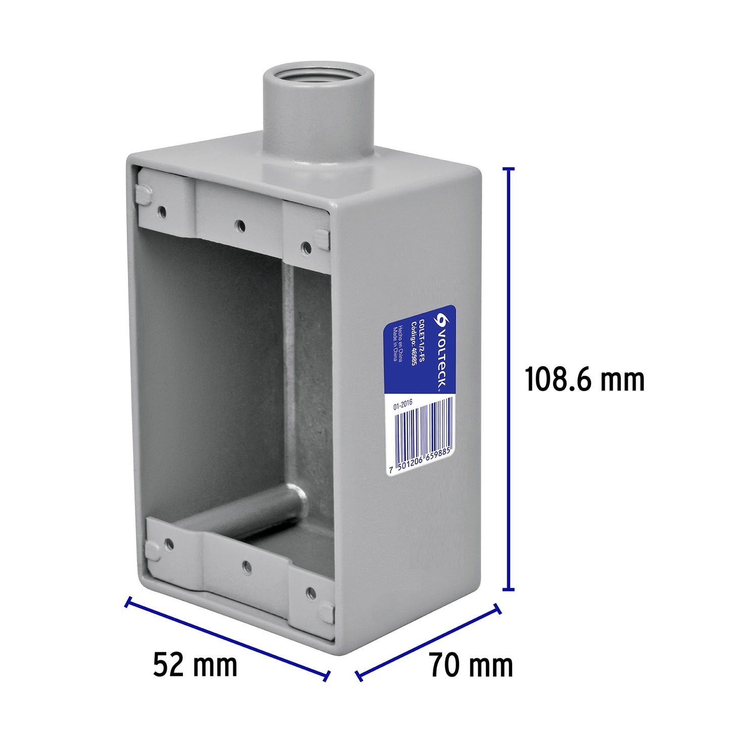 Condulet 1/2' conexión tipo FS, Volteck | COLET-1/2-FS | 46985