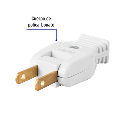 Clavija sencilla tipo bisagra, Volteck | CL-PB | 46991