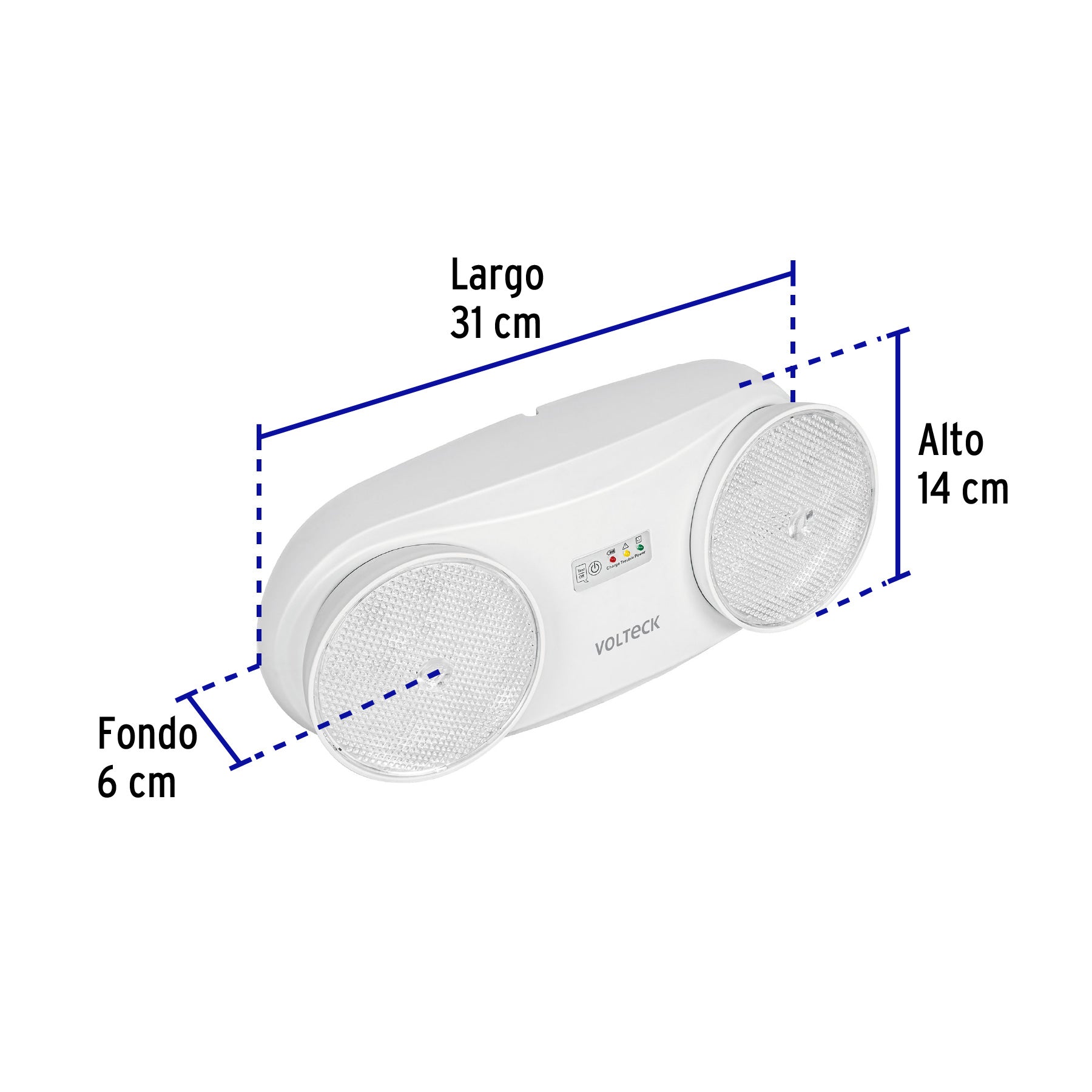 Lámpara de emergencia de 24 Leds 170 lm dirigible recargable | LAE-24D | 46992