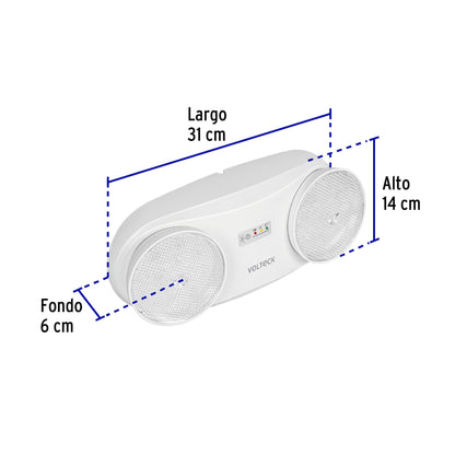 Lámpara de emergencia de 24 Leds 170 lm dirigible recargable | LAE-24D | 46992