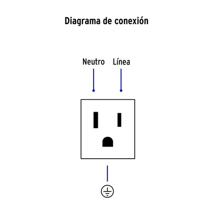 Contacto aterrizado, 1.5 módulos, línea Española, blanco | COA15-EB | 47052