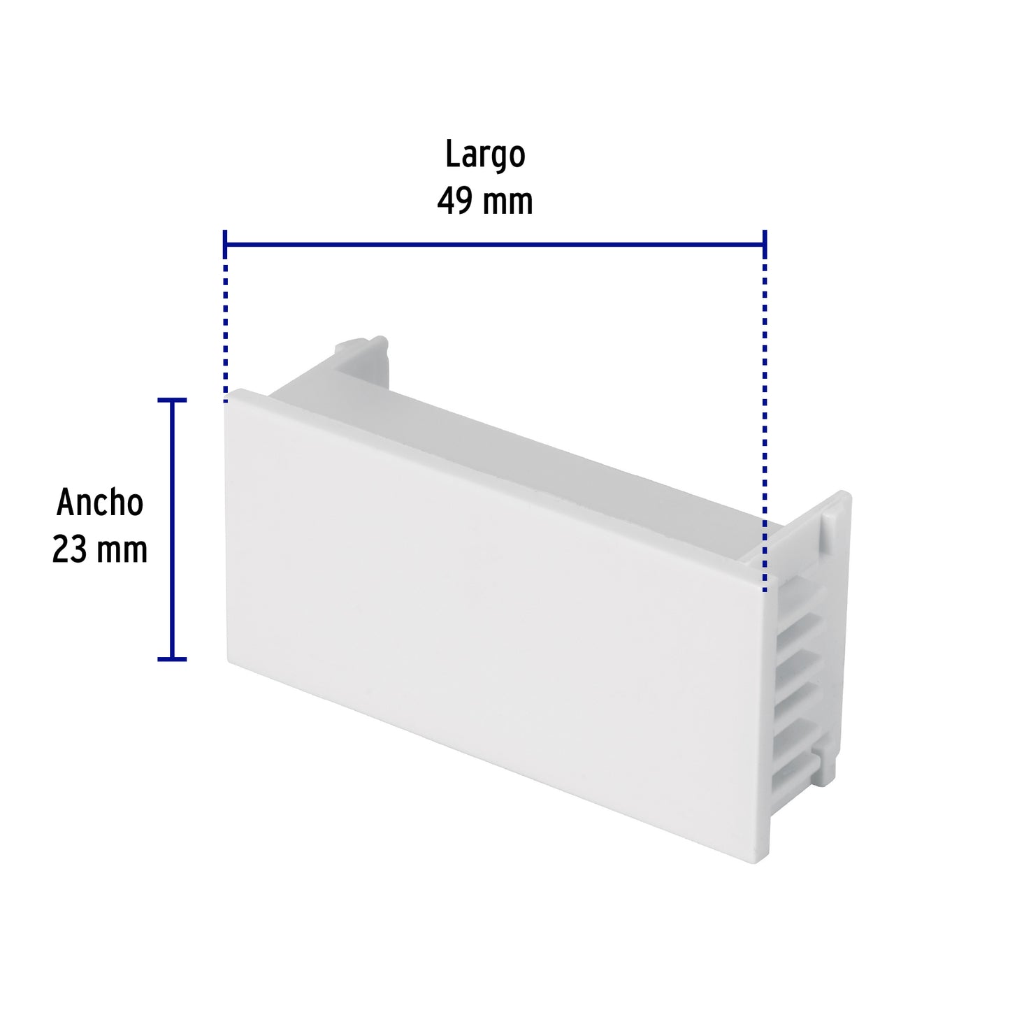 Tapón ciego, 1 módulo, línea Española, color blanco, Volteck | TA-EB | 47058
