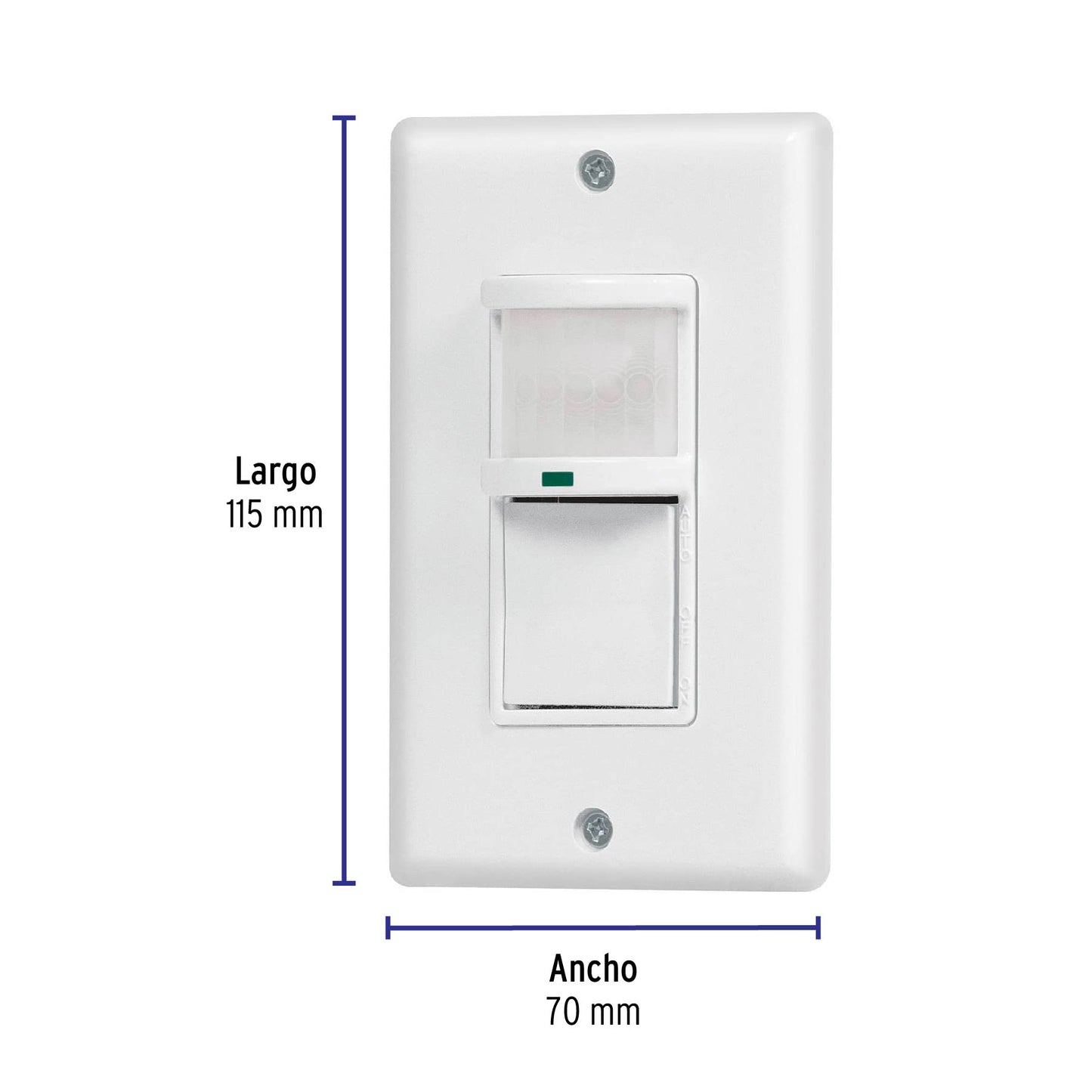 Sensor de movimiento con interruptor de pared, Volteck | SEMO-CL | 47230
