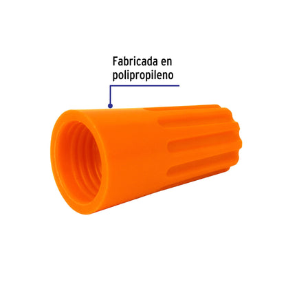 Bolsa con 10 capuchones para cable, calibres 14 a 12 AWG | CAPU-1214 | 47329