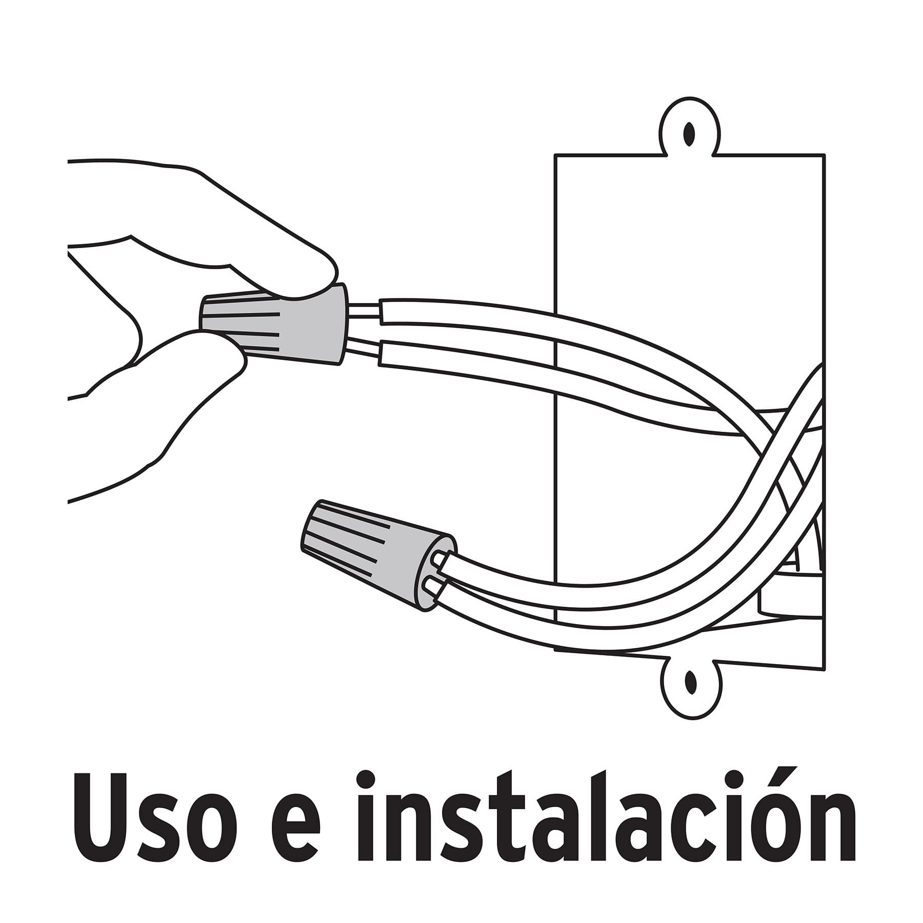Bolsa con 10 capuchones para cable, calibres 14 a 12 AWG | CAPU-1214 | 47329