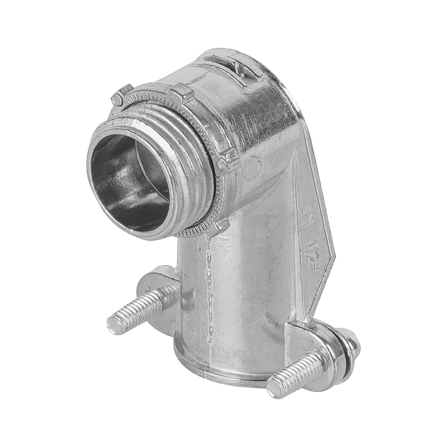 Conector curvo 1/2' para tubo flexible metálico, Volteck | CTF-1/2C | 47343