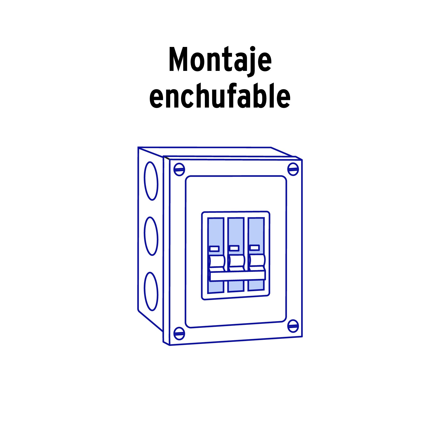 Interruptor de 3 polos 30A, enchufable, VOLTECK | IT-330 | 47515