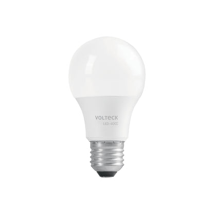 Lámpara LED tipo bulbo A19 6 W luz cálida, caja, Volteck | LED-40CC | 47545