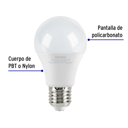 Lámpara LED A19 12 W (equiv. 75 W), luz de día, caja Volteck | LED-75FC | 47548