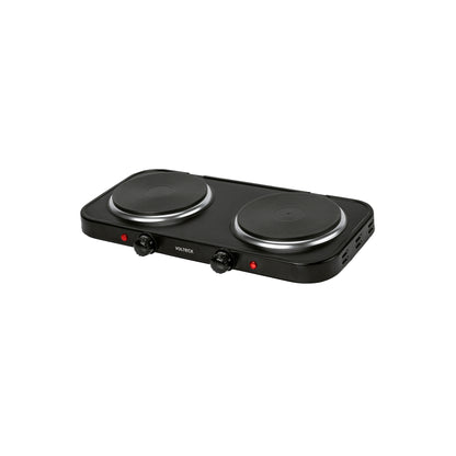 Parrilla eléctrica 2 quemadores de disco, negra, VOLTECK | PAEL-2CDN | 47553