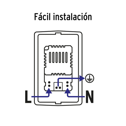 Contacto aterrizado + 2 puertos USB, negro, línea Italiana | COUSB-IN | 47590