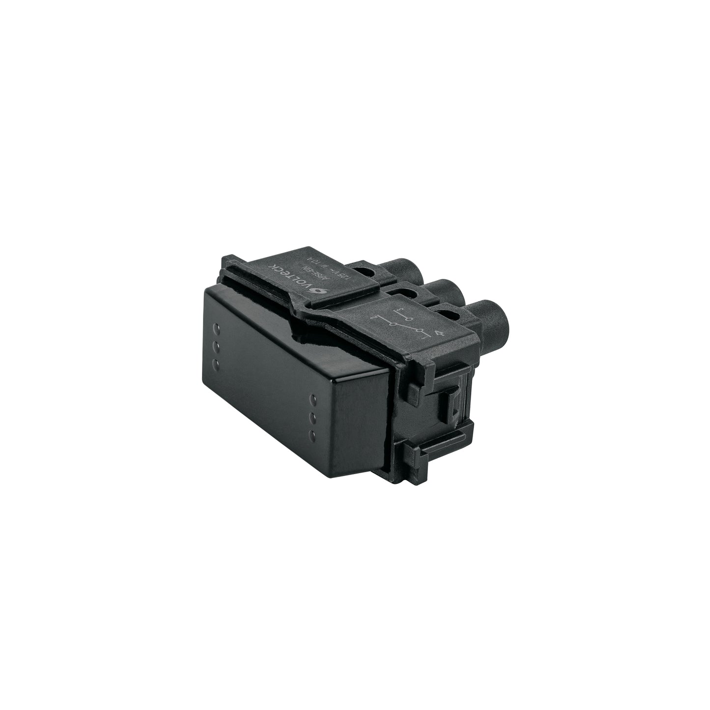 Interruptor de 3 vías, línea Italiana, color negro, Volteck | APSE-EIN | 47608