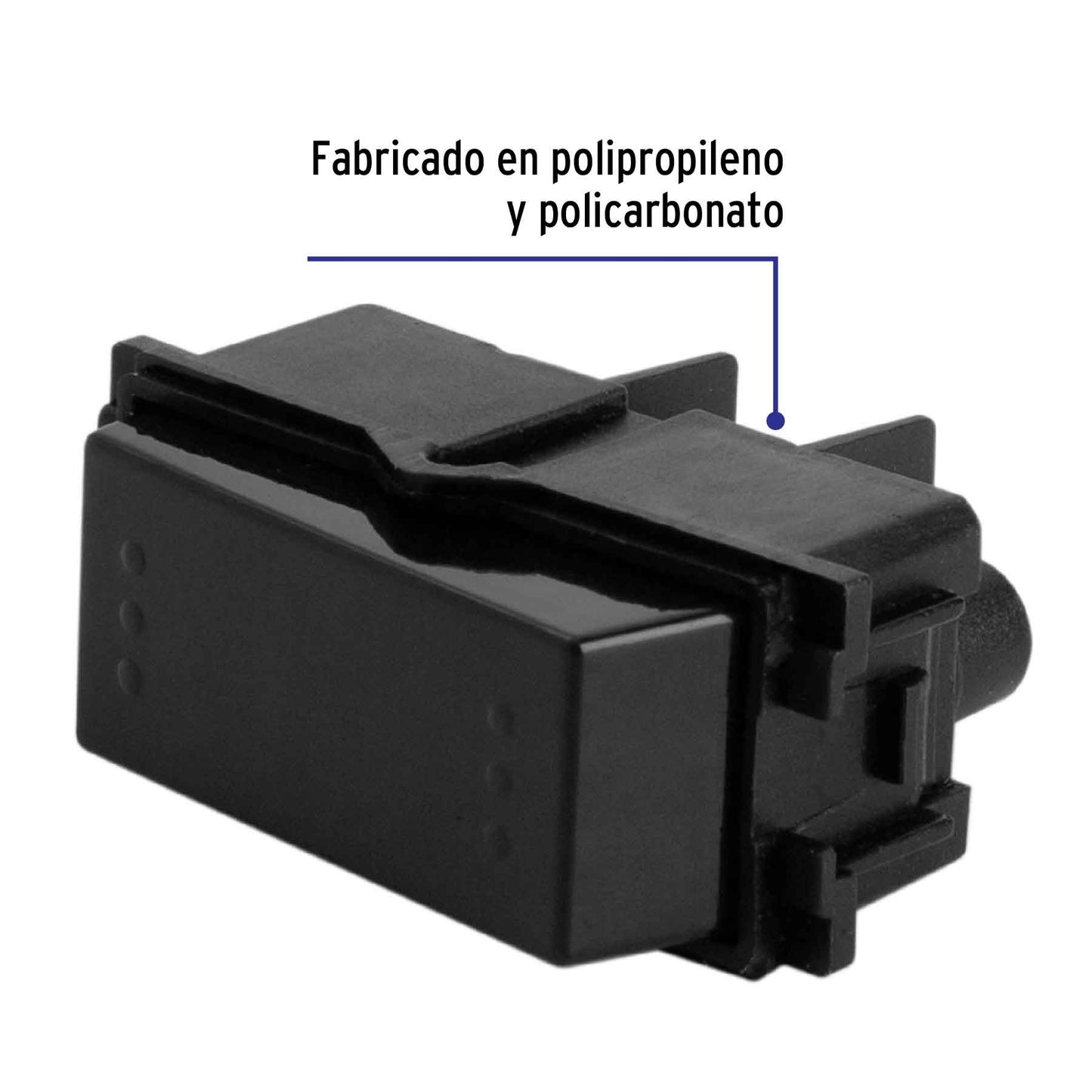 Interruptor de 3 vías, línea Italiana, color negro, Volteck | APSE-EIN | 47608