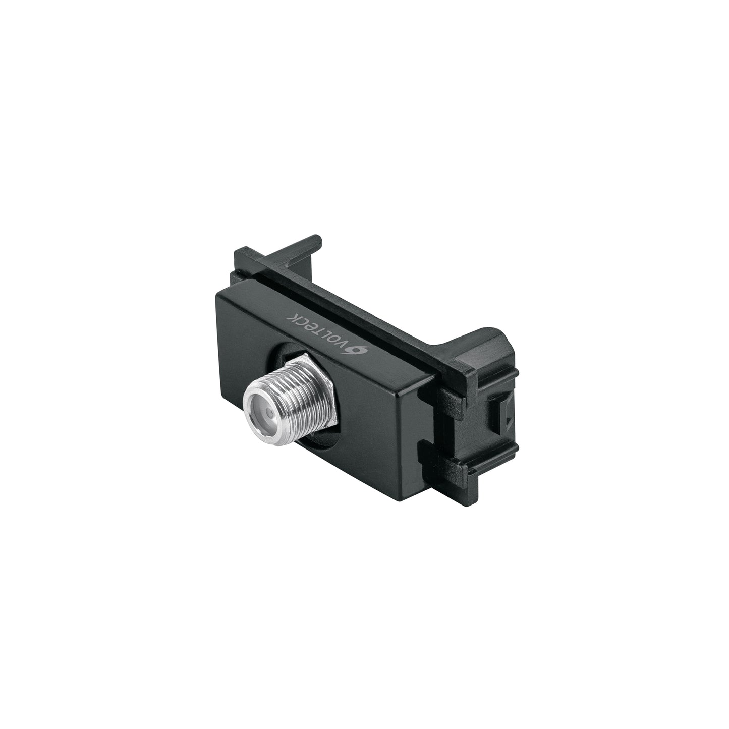 Toma de televisión, línea Italiana, color negro, Volteck | TV-IN | 47610