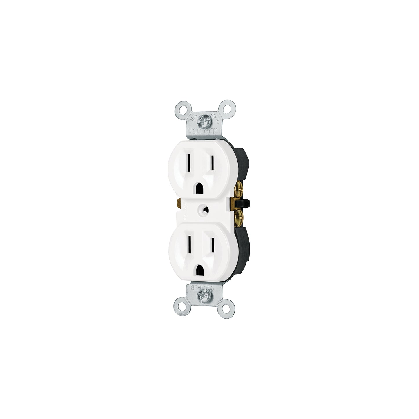 Contacto dúplex, 2 polos 3 hilos, Standard, granel, blanco | CODO-SGB | 47733