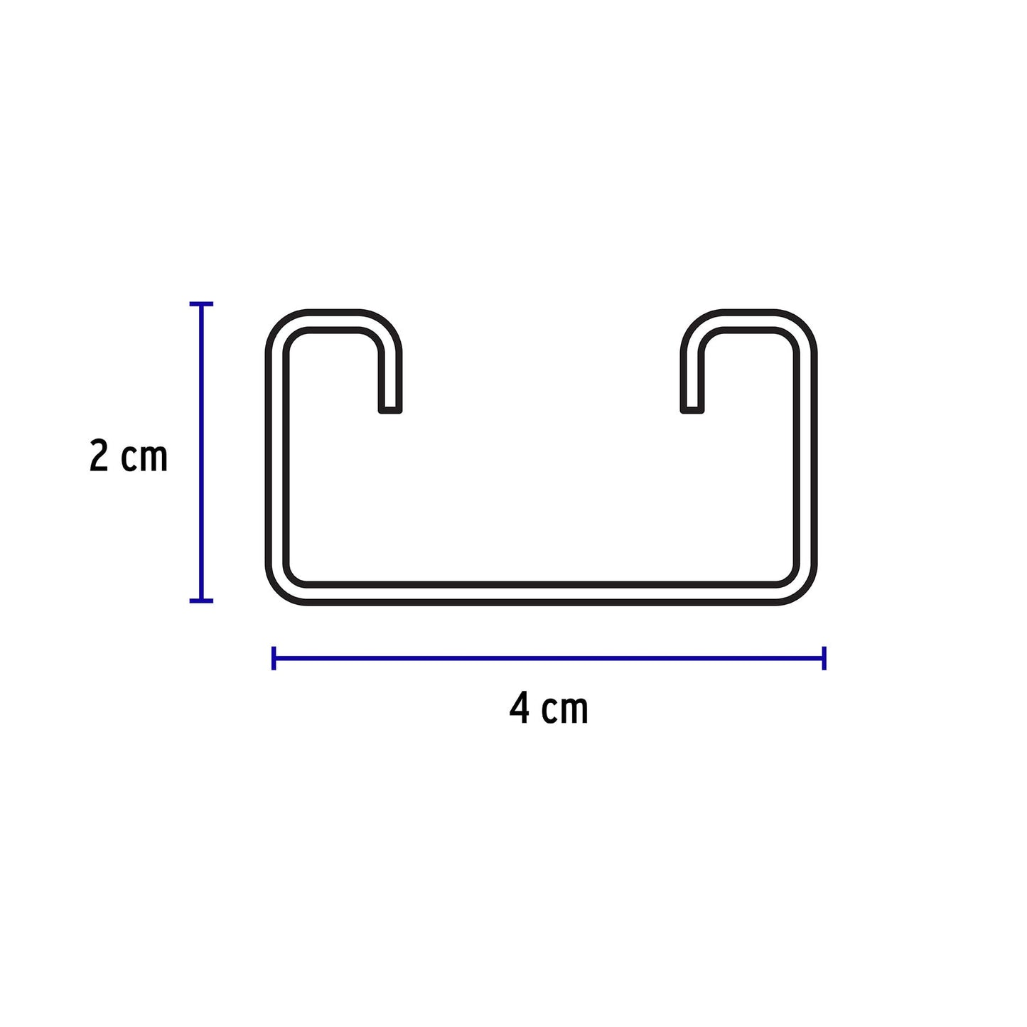 Perfil monocanal perforado de 3 m, 4 x 2 cm cal. 18, VOLTECK | PU-182P | 47757