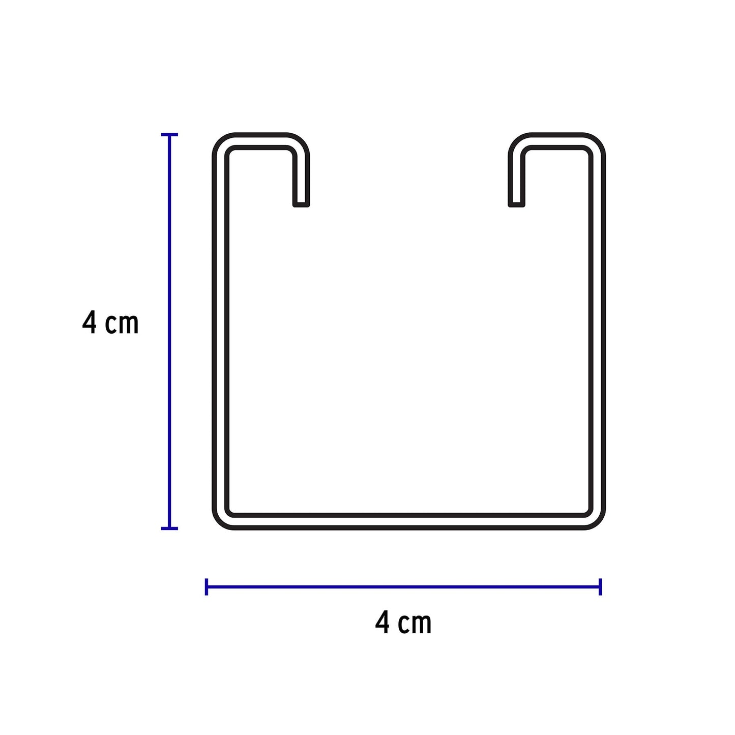 Perfil monocanal perforado de 3 m, 4 x 4 cm cal. 16, VOLTECK | PU-164P | 47762