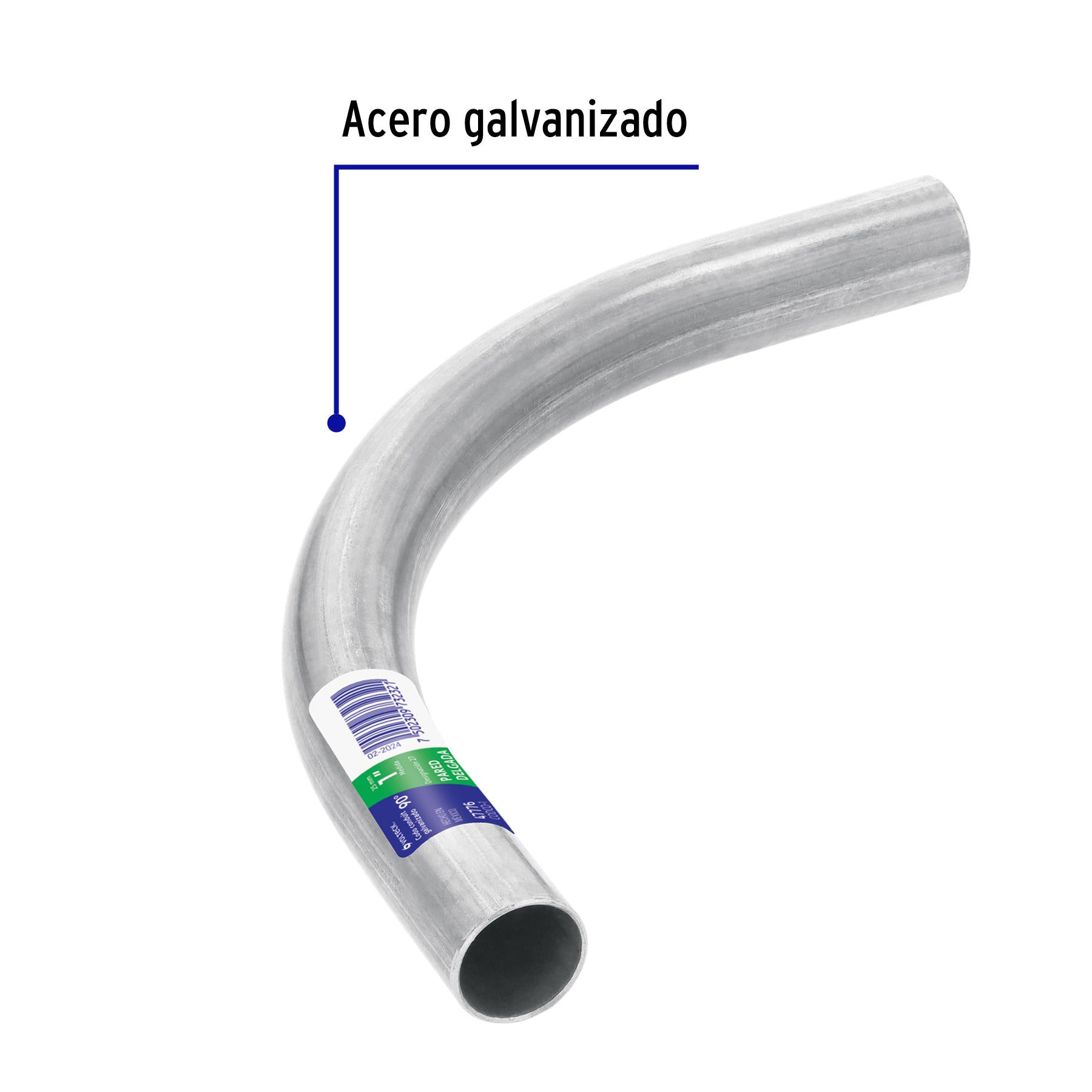 Codo Conduit 90° 1/2' pared delgada (1 mm), et. verde | CODCO-1/2 | 47774