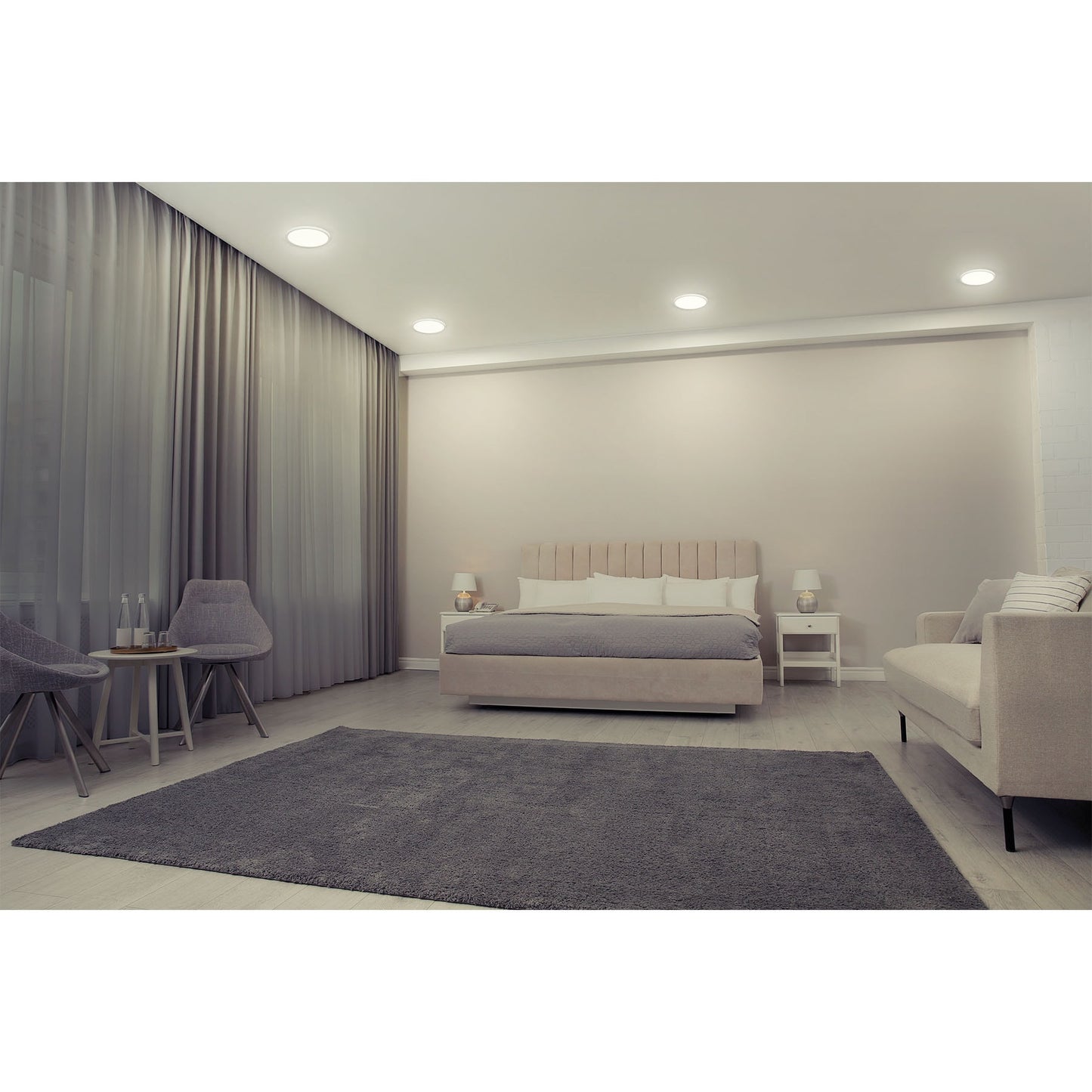Luminario LED plafón 6W 6500K, ajustable, redondo, VOLTECK | EMP-600L | 47796