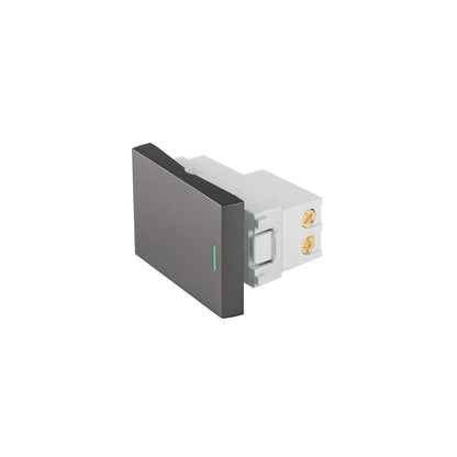 Interruptor 3 vías acero inox de 1.5 módulos, línea Lisboa | APSE15-ELA | 47824