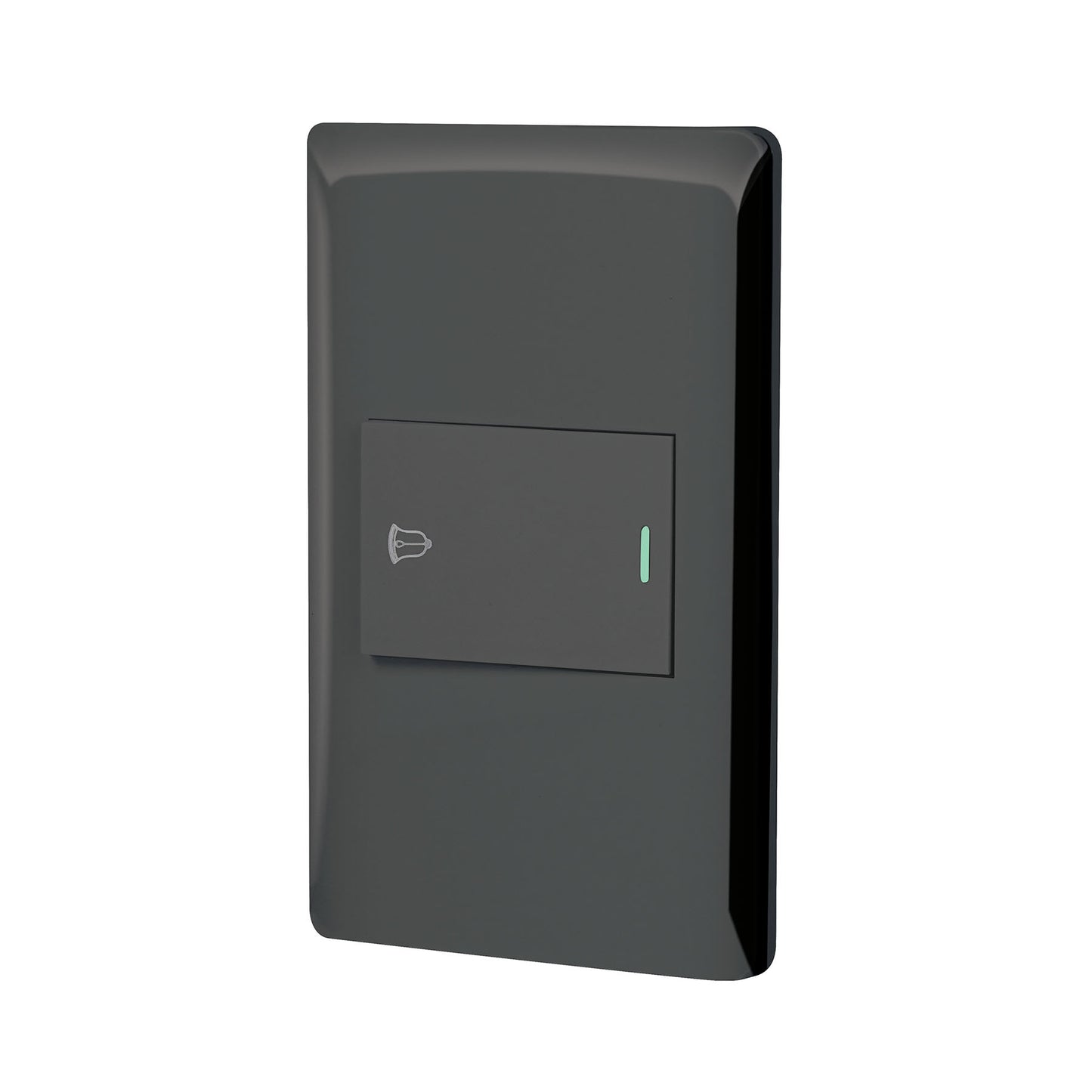 Placa armada negra 1 interruptor de timbre 1.5 mód, Lisboa | PA-TI-LN | 47896