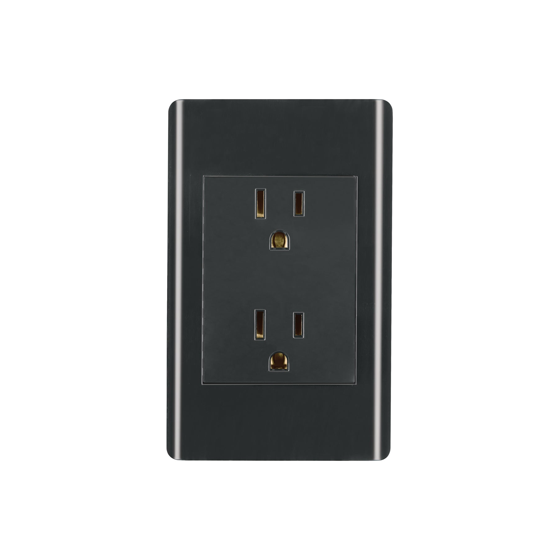 Placa armada negra contacto dúplex 3 módulos, Lisboa | CODO-LN | 47902