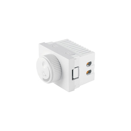 Dimmer giratorio blanco de 1.5 módulos, línea Lisboa | DIM15-LB | 47953