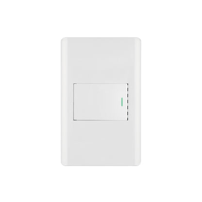 Placa armada blanca 1 interruptor 1.5 módulos, Lisboa | PA-APSE15-LB | 47958