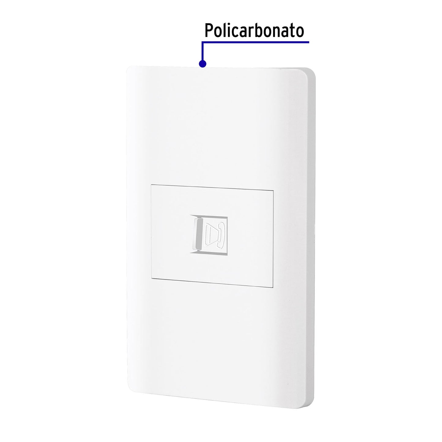 Placa armada blanca 1 toma para teléfono 1.5 mód, Lisboa | PA-TE-LB | 47964