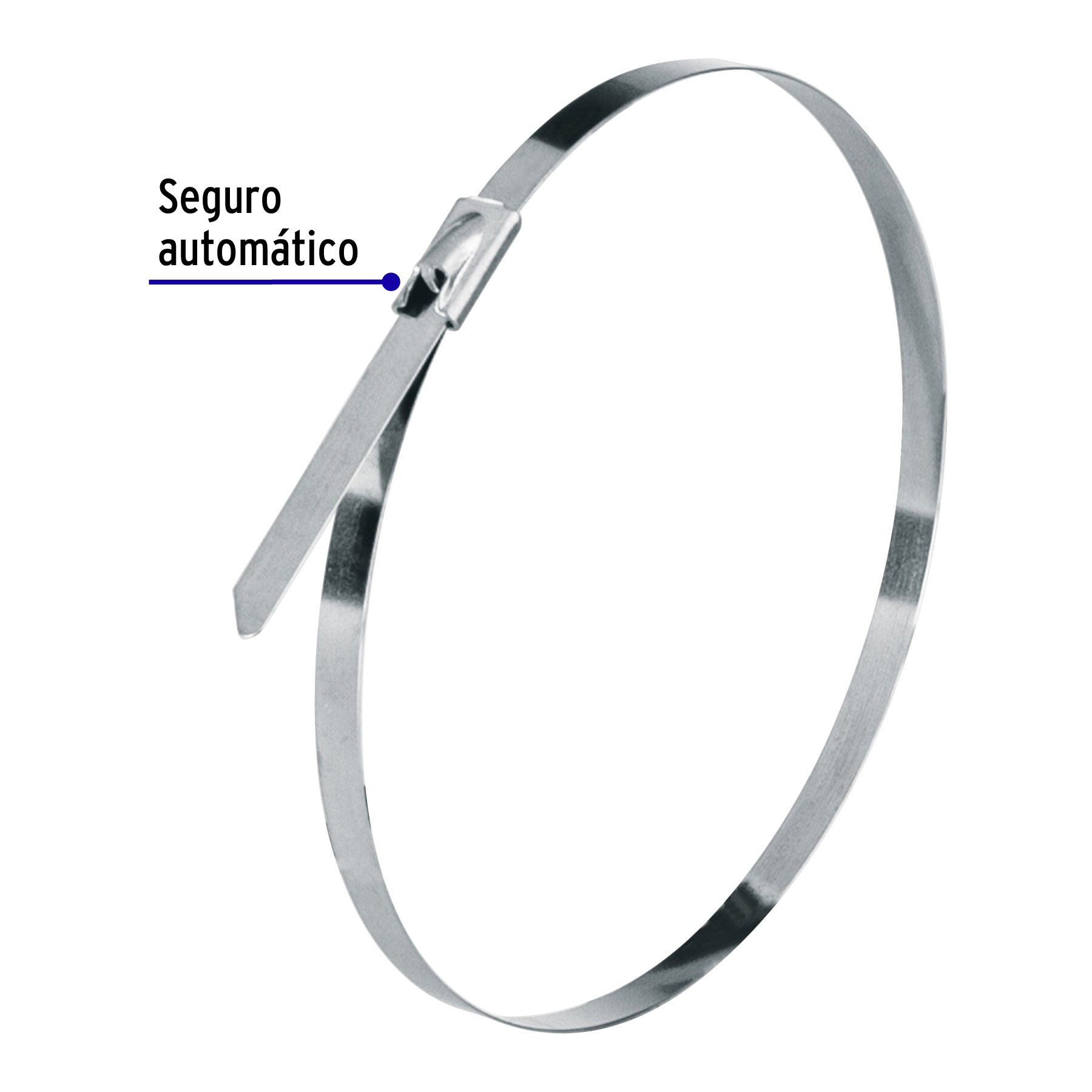 Bolsa con 10 cinchos de 29 cm,acero inoxidable,99 lb,VOLTECK | CINM-20029 | 48040