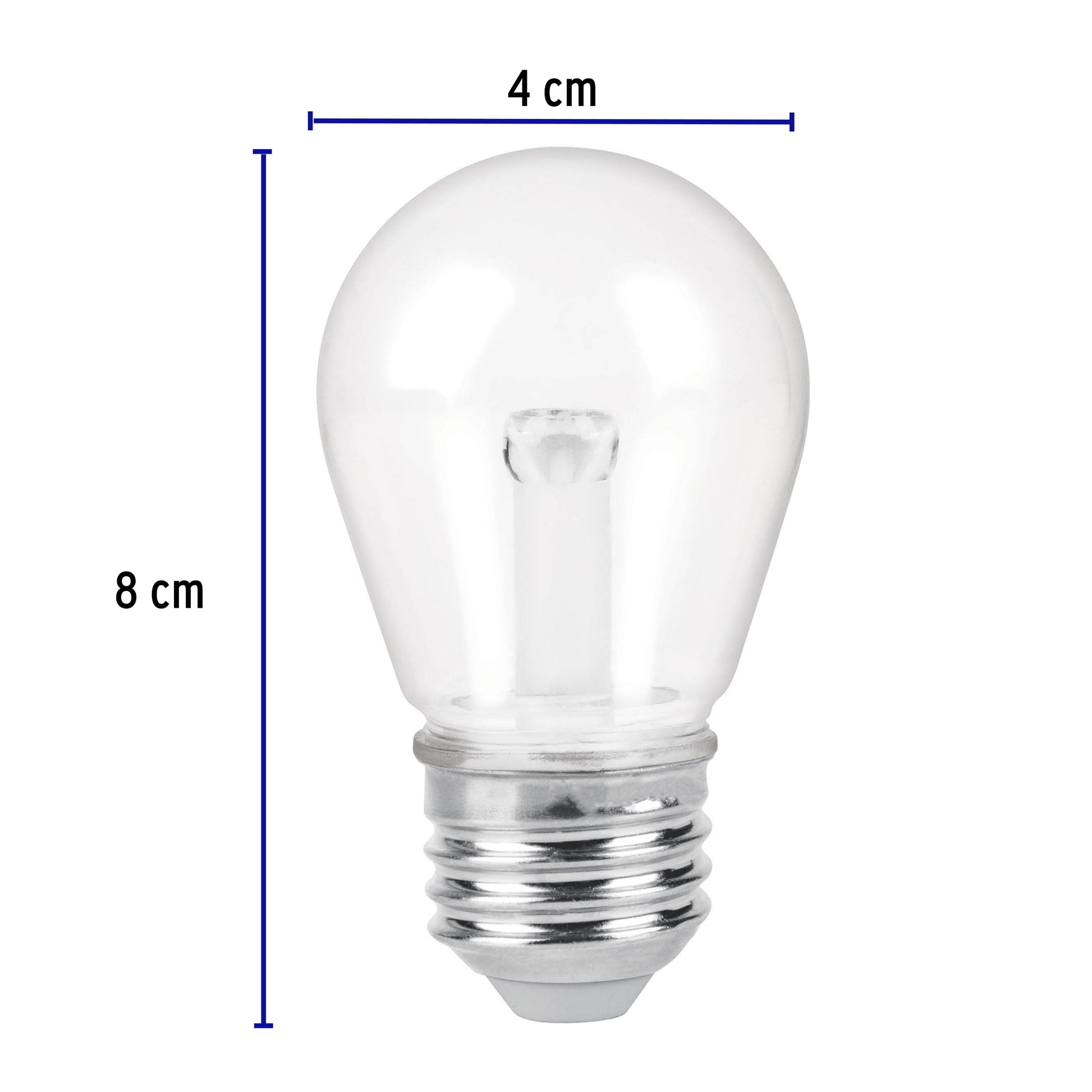 Lámpara LED S14 sin filamento 1 W luz cálida, caja, Volteck | LED-10C | 48077