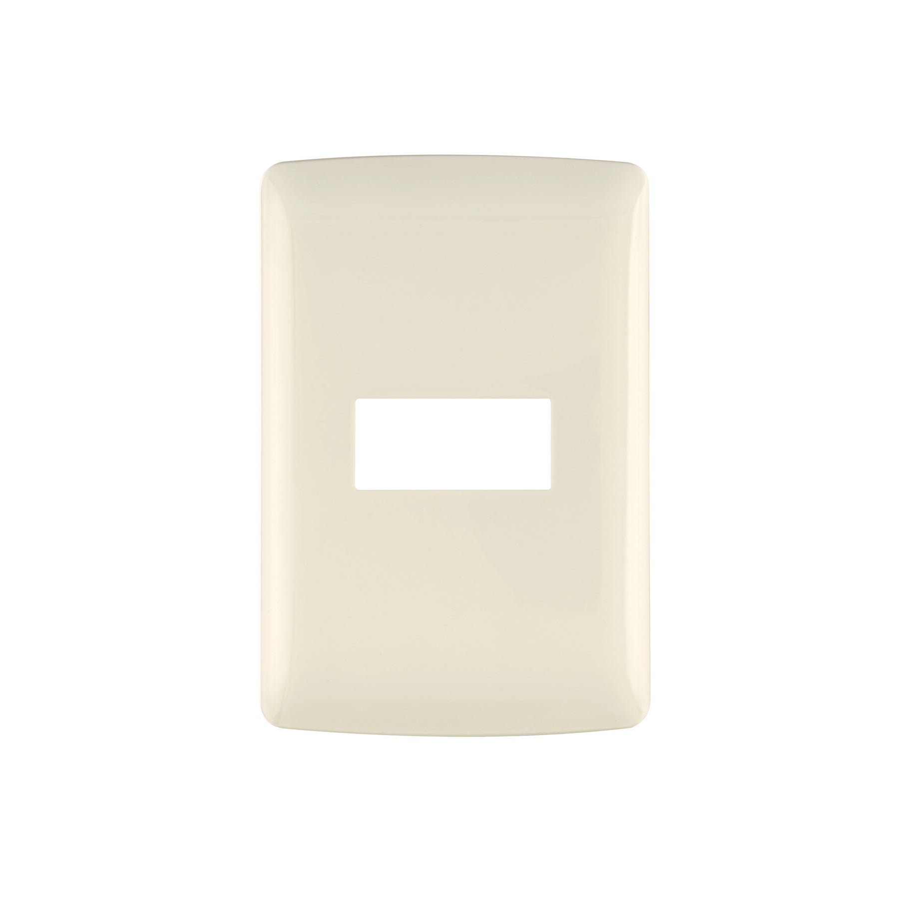 Placa 1 módulo de ABS, línea Italiana, color marfil, Volteck | PPSE-I | 48088