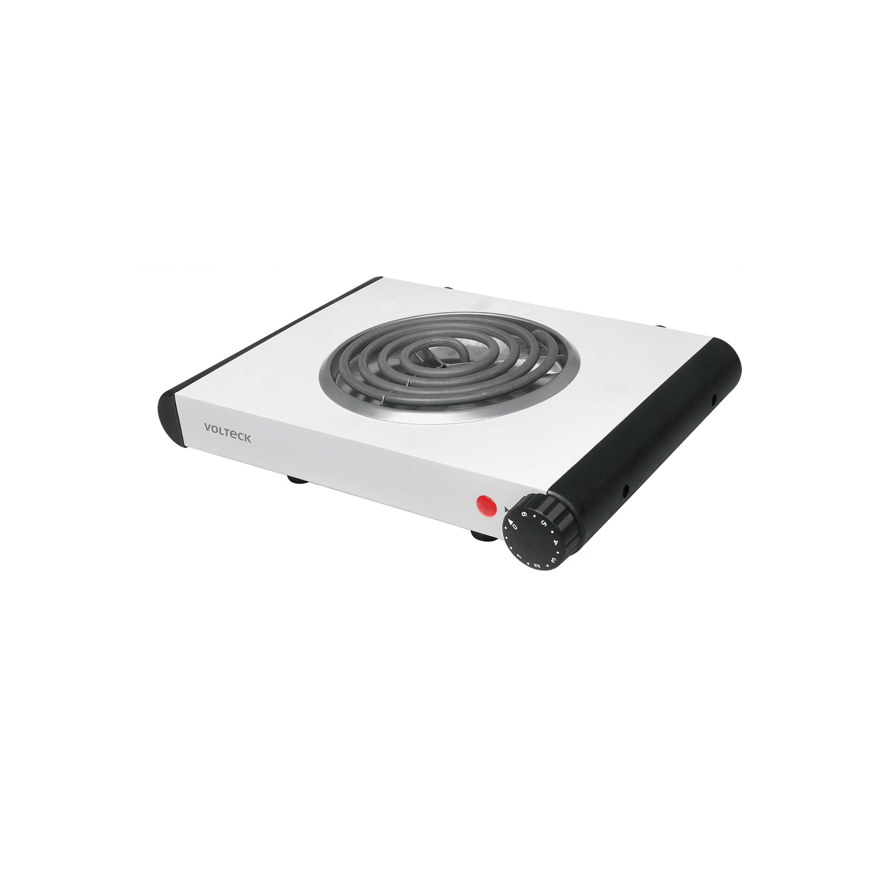 Parrilla eléctrica 1 quemador en espiral, blanca, VOLTECK | PAEL-1C | 48126