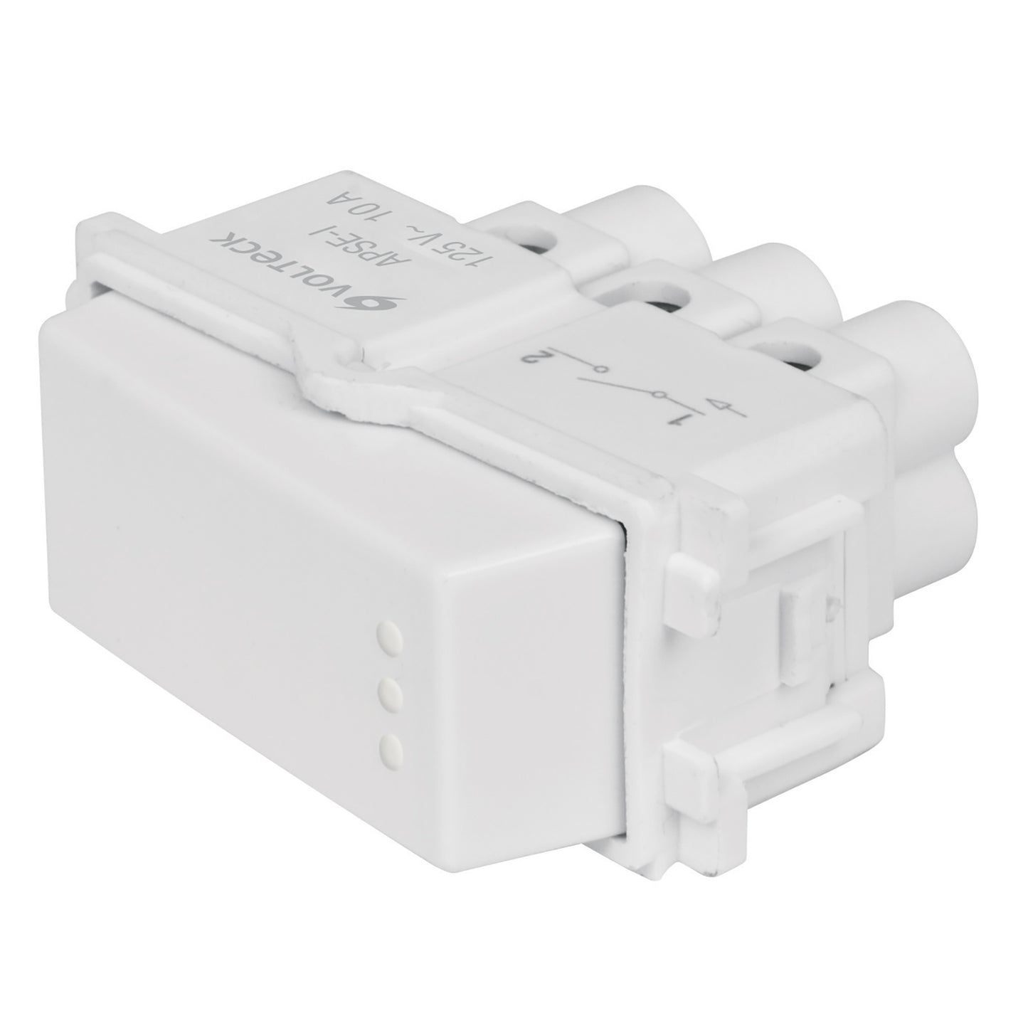 Interruptor sencillo, línea Italiana, color blanco, Volteck | APSE-IB | 48132
