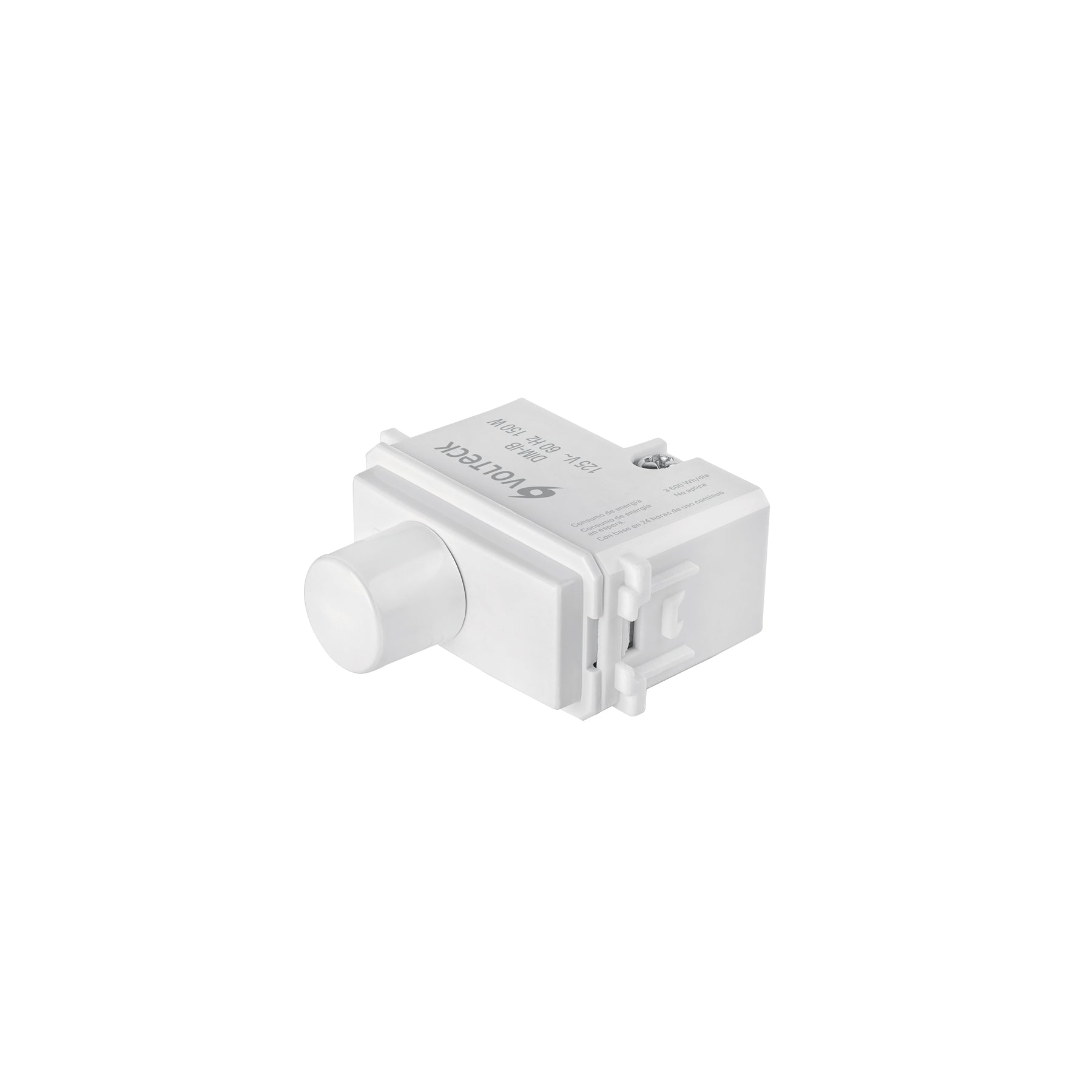 Dimmer giratorio, línea Italiana, color blanco, Volteck | DIM-IB | 48138