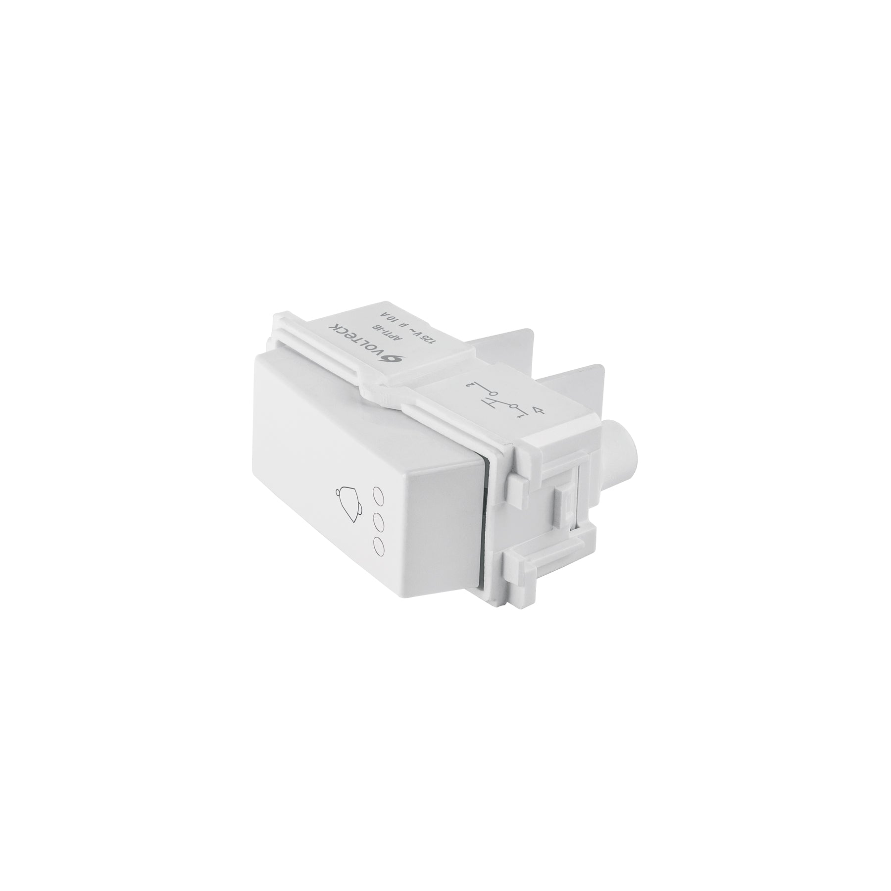 Interruptor para timbre, línea Italiana, color blanco | APTI-IB | 48139