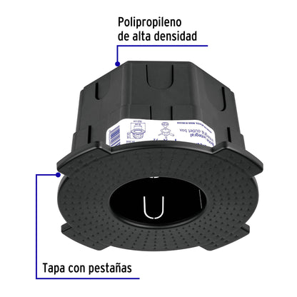 Bote integral de 10 cm, aro interno de 8 cm, Volteck | BOIN-1008 | 48374