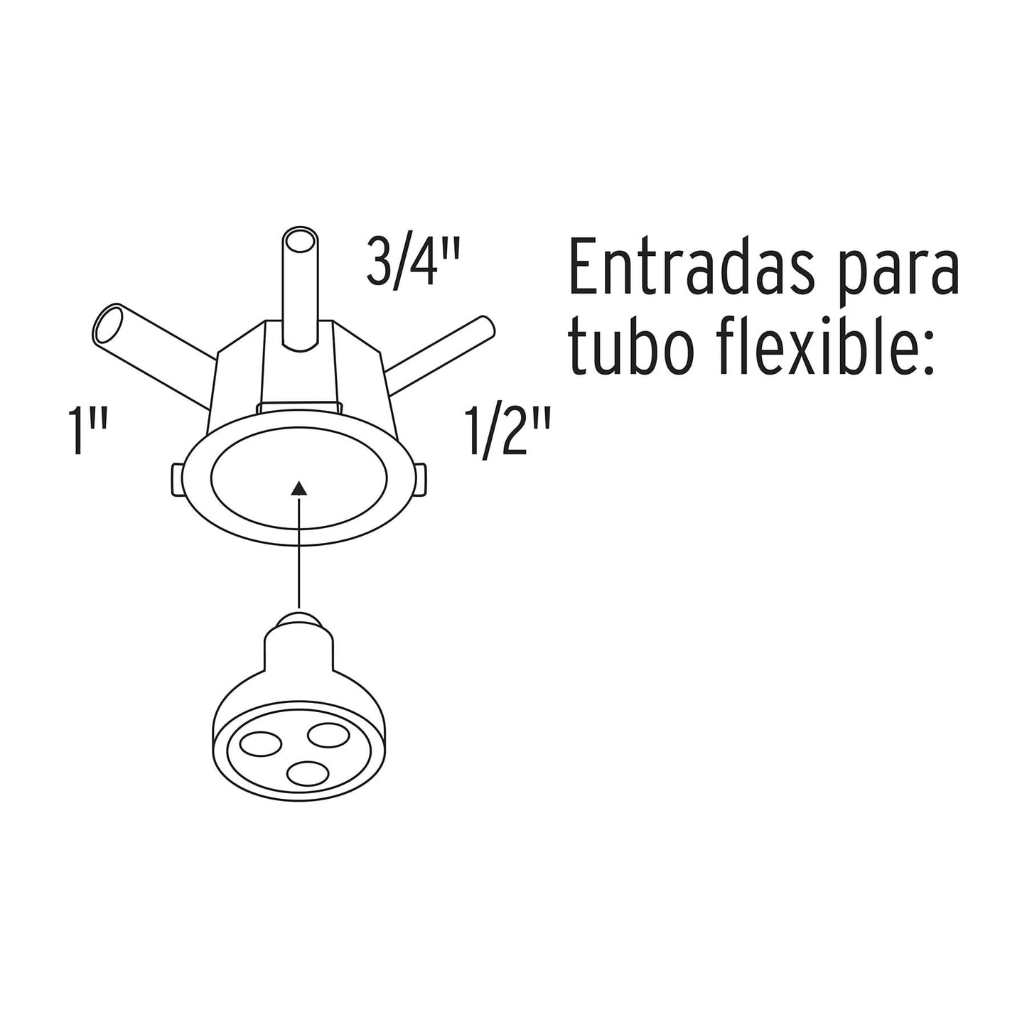 Bote integral de 10 cm, aro interno de 11 cm, Volteck | BOIN-1011 | 48375