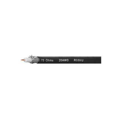Metro de cable coaxial RG59 en rollo de 100 m, Volteck | CABCO-59 | 48473