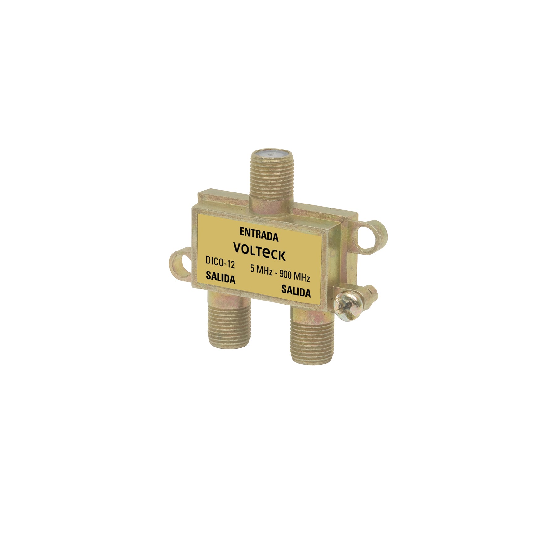 Divisor coaxial de 1 entrada y 2 salidas, Volteck | DICO-12 | 48475