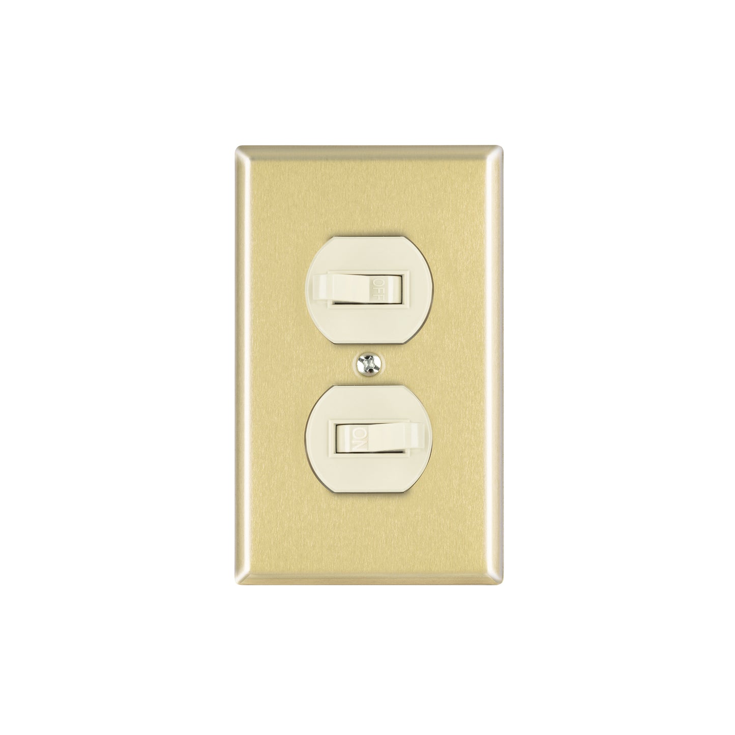Placa armada 2 interruptor sencillo, línea Standard,aluminio | PA-APDO-SA | 48498