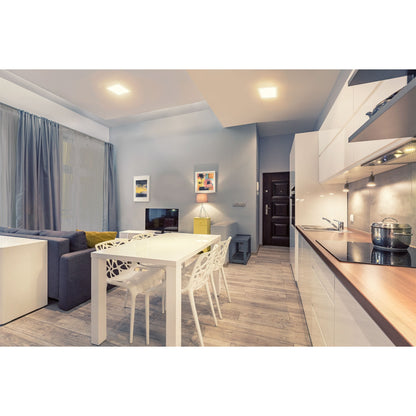 Luminario LED plafón 12W 6500K ultradelgado cuadrado VOLTECK | EMP-401L | 48541