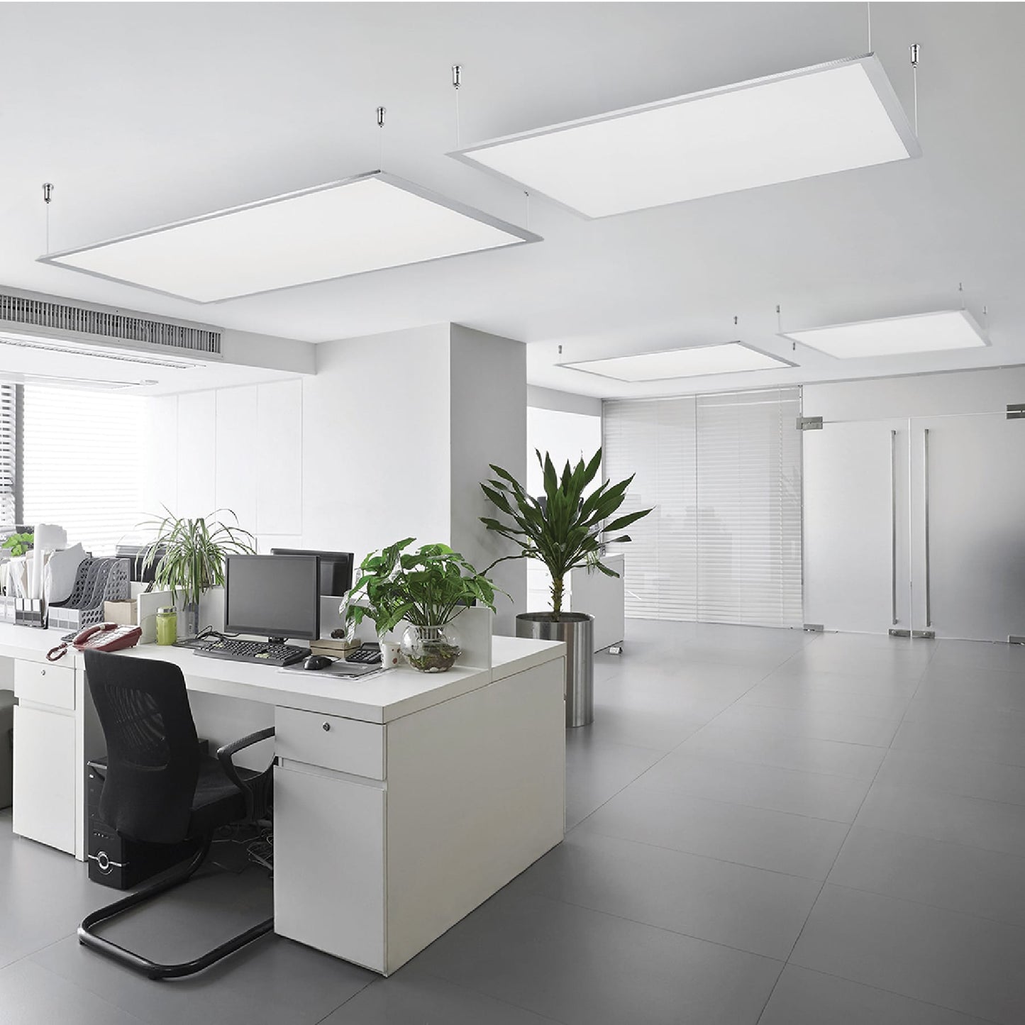 Panel delgado colgante de LED 45 W 30 x 120 cm luz de día | COL-401L | 48550