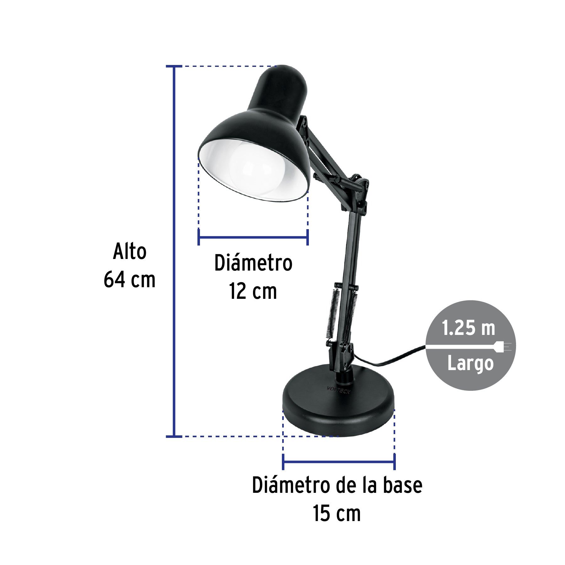 Lámpara de escritorio con brazo oscilante | LES-200 | 49200