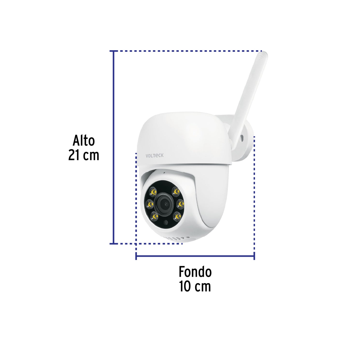 Cámara WiFi Robotizada Tipo Domo 3MP, Volteck | CTV-31W | 49557