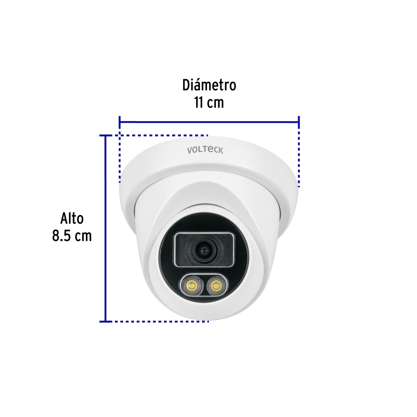 Cámara Tipo Domo 2MP, Lente 3.6mm, Volteck | CTV-21A | 49579