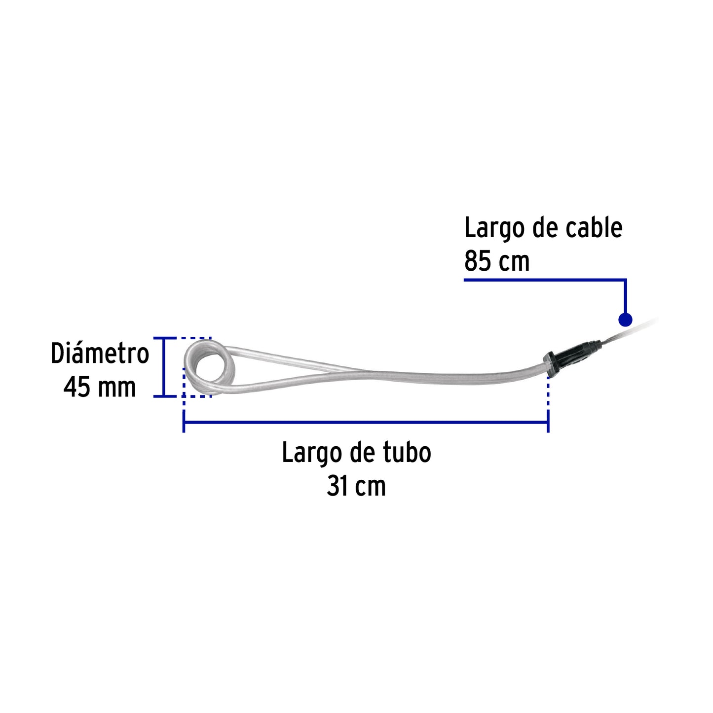 Calentador de inmersión p/agua #10 de 38 L, 1900 W, Volteck | CAGU-10 | 49981
