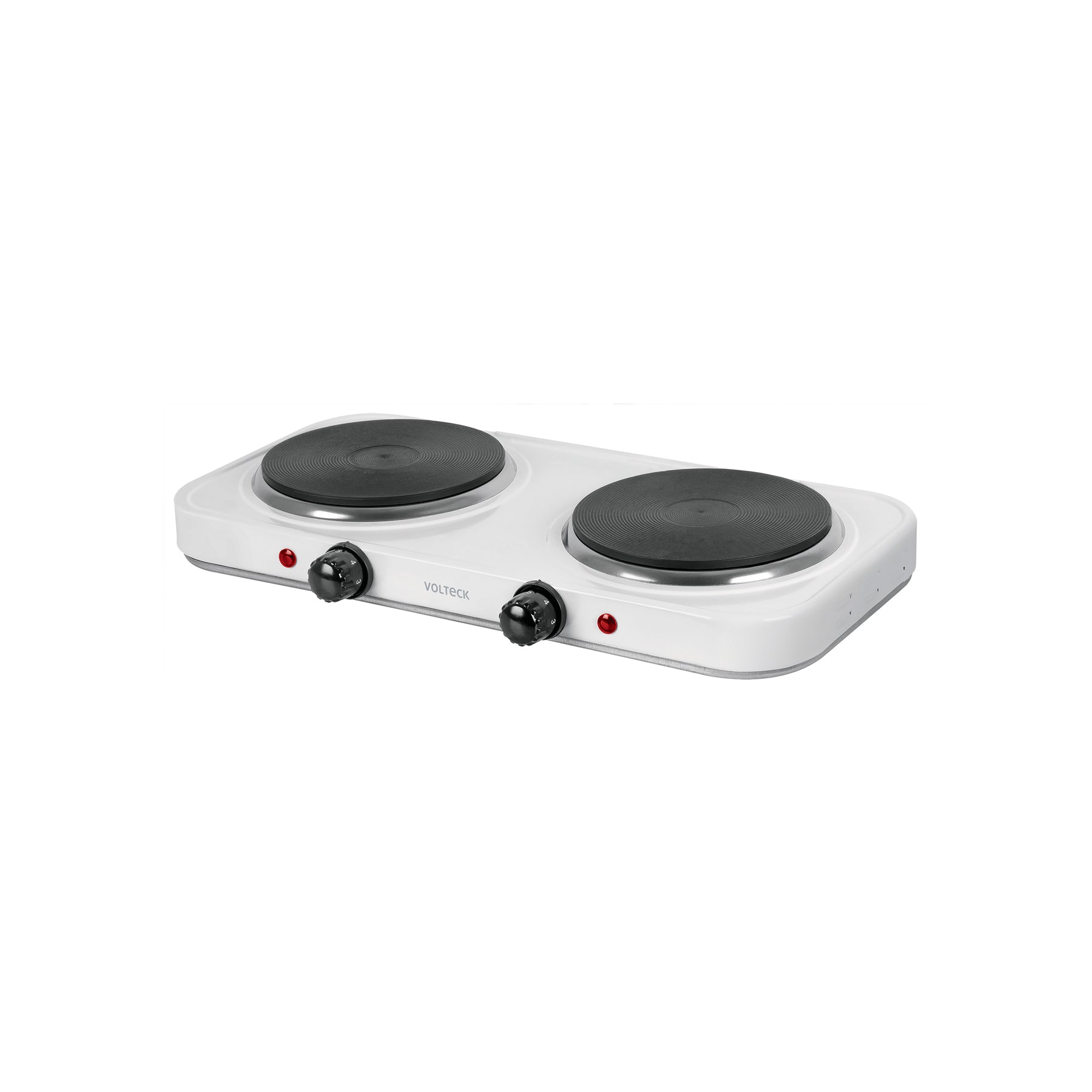 Parrilla eléctrica 2 quemadores de disco, blanca, VOLTECK | PAEL-2CD | 49990
